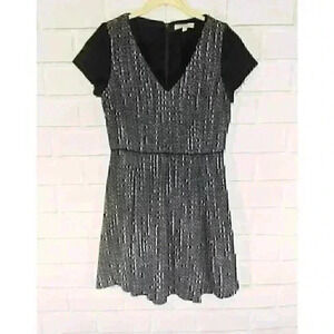 Banana Republic Textured Wool Blend Fit/Flare Dress